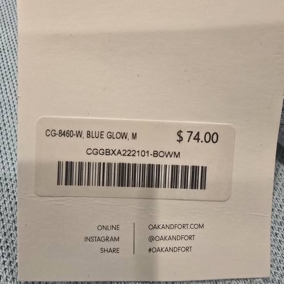 Oak and Fort Blue Knit Button Up - Picture 8 of 8